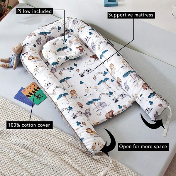 AVSIL® Baby Nest and Pillow Set, Infant Baby Lounger - Image 4
