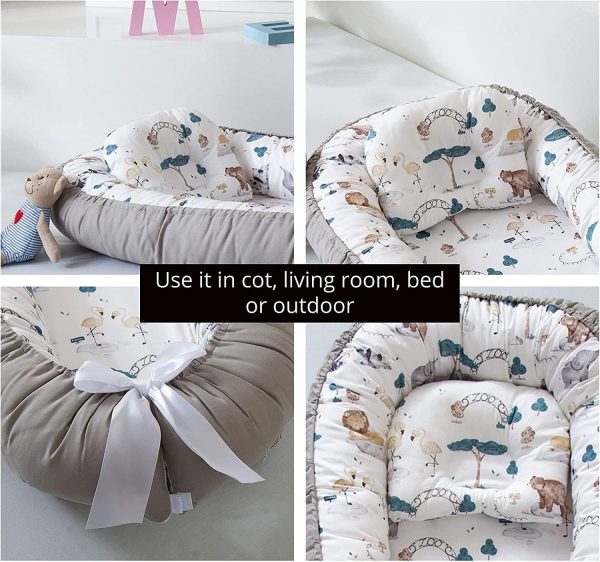 AVSIL® Baby Nest and Pillow Set, Infant Baby Lounger - Image 5