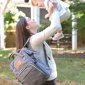 diaper bag backpack large waterproof nappy diapers baby changing mat dad mom diapering nappies big