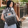 KeaBabies Nappy Changing Bag - Baby Diaper Bag Backpack with Changing Pad, Large Nappy Bag Backpack, Multi-functional Waterproof Baby Bag for Mom and Dad, Stylish Travel Baby Backpack (Classic Gray) - Image 2