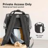 KeaBabies Nappy Changing Bag - Baby Diaper Bag Backpack with Changing Pad, Large Nappy Bag Backpack, Multi-functional Waterproof Baby Bag for Mom and Dad, Stylish Travel Baby Backpack (Classic Gray) - Image 5
