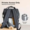 KeaBabies Nappy Changing Bag - Baby Diaper Bag Backpack with Changing Pad, Large Nappy Bag Backpack, Multi-functional Waterproof Baby Bag for Mom and Dad, Stylish Travel Baby Backpack (Classic Gray) - Image 14