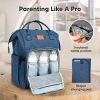 KeaBabies Nappy Changing Bag - Baby Diaper Bag Backpack with Changing Pad, Large Nappy Bag Backpack, Multi-functional Waterproof Baby Bag for Mom and Dad, Stylish Travel Baby Backpack (Classic Gray) - Image 22
