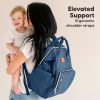 KeaBabies Nappy Changing Bag - Baby Diaper Bag Backpack with Changing Pad, Large Nappy Bag Backpack, Multi-functional Waterproof Baby Bag for Mom and Dad, Stylish Travel Baby Backpack (Classic Gray) - Image 25