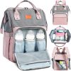 KeaBabies Nappy Changing Bag - Baby Diaper Bag Backpack with Changing Pad, Large Nappy Bag Backpack, Multi-functional Waterproof Baby Bag for Mom and Dad, Stylish Travel Baby Backpack (Classic Gray) - Image 28