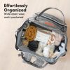 KeaBabies Nappy Changing Bag - Baby Diaper Bag Backpack with Changing Pad, Large Nappy Bag Backpack, Multi-functional Waterproof Baby Bag for Mom and Dad, Stylish Travel Baby Backpack (Classic Gray) - Image 39