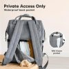 KeaBabies Nappy Changing Bag - Baby Diaper Bag Backpack with Changing Pad, Large Nappy Bag Backpack, Multi-functional Waterproof Baby Bag for Mom and Dad, Stylish Travel Baby Backpack (Classic Gray) - Image 41
