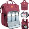 KeaBabies Nappy Changing Bag - Baby Diaper Bag Backpack with Changing Pad, Large Nappy Bag Backpack, Multi-functional Waterproof Baby Bag for Mom and Dad, Stylish Travel Baby Backpack (Classic Gray) - Image 46