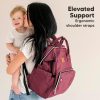 KeaBabies Nappy Changing Bag - Baby Diaper Bag Backpack with Changing Pad, Large Nappy Bag Backpack, Multi-functional Waterproof Baby Bag for Mom and Dad, Stylish Travel Baby Backpack (Classic Gray) - Image 52