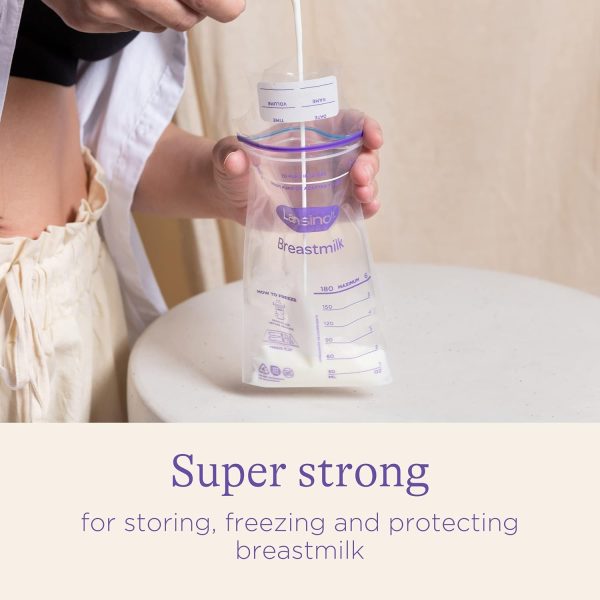 Lansinoh Breastmilk Storage Bags with Pump Adapters for Bags, 50 count - Image 3