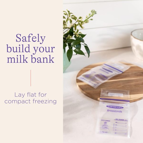 Lansinoh Breastmilk Storage Bags with Pump Adapters for Bags, 50 count - Image 6