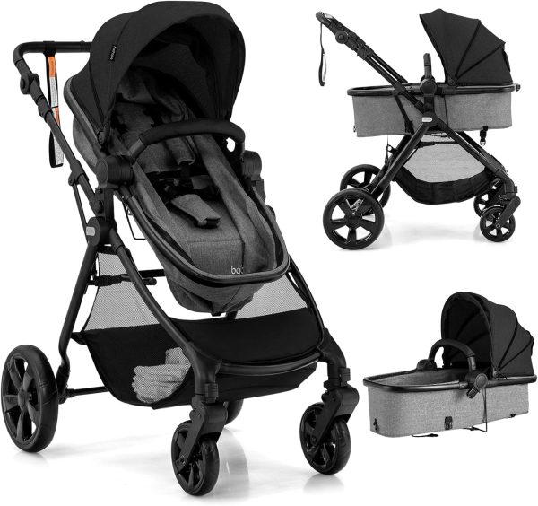 BABY JOY High Landscape Baby Stroller, 2 in 1 Convertible