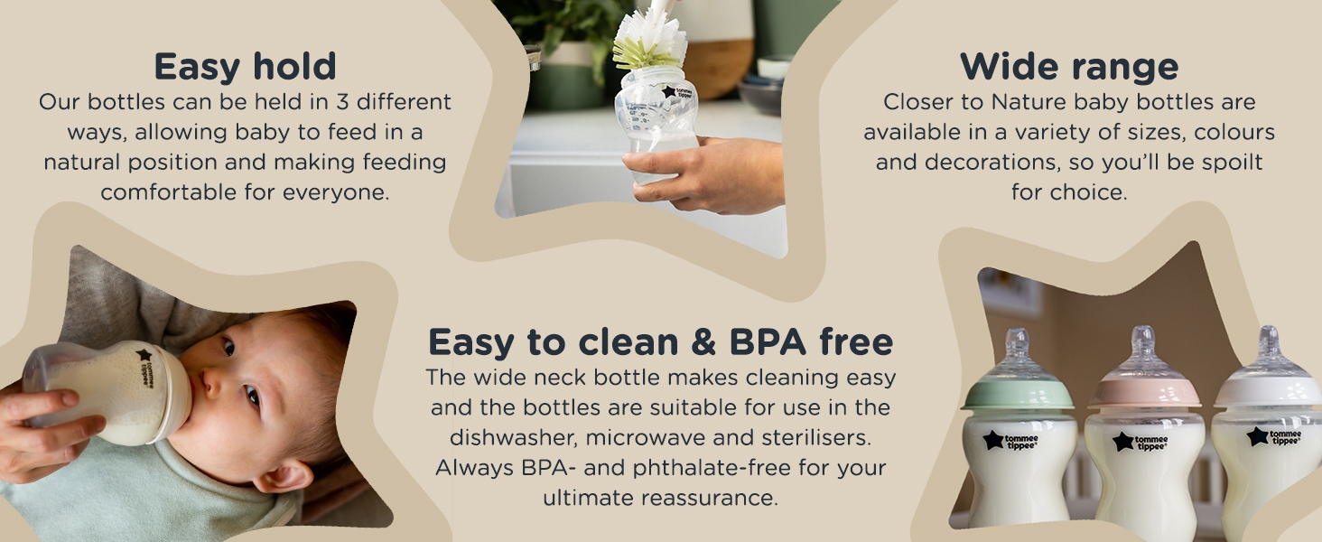 easy hold wide range easy clean bpa free